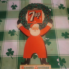 1955 Christmas 7up Santa Claus Advertisement 21x11