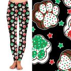 Christmas Cat Dog Paws Holiday Women s Leggings W pockets Tc Plus Size 12-18