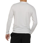 Quiksilver Comp Logo Rash Guard Men s Upf 50  Long Sleeve White Size M Qm14ls007