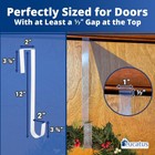 Non Scratch  100  Clear 12 In Wreath Hanger  Christmas Wreaths 1 Pack  