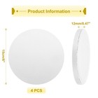 4pcs Cake Boards  6 Inch Round Cake Drum Circle Cake Base White