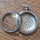 Uu4  Nice 18s Lever Set Railroad Swing Out Nickel Case For 21j 23j Pocket Watch