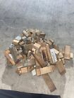 Lot Of 100 Assorted Pieces Vintage Letterpress Printing Wooden Block 1940-1960s