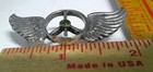 Winged Peace Sign Pin Vintage Collectible Old  hippy  -no War- Protest Pinback