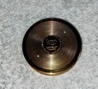 Vintage Max Factor Creme Puff Compact Powder Puff Cosmetic Vanity 2 5    Gold wht