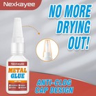 Metal Glue  Fast-drying Repair Adhesive  Clear Superglue For Bonding Stainless S