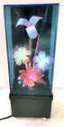 Vintage 1970 s Fiber Optic Color Changing  Lamp Flowers With Music Box