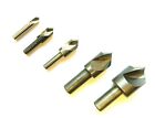 5 Piece Single Flute 90 Deg Countersink Set 1 4  3 8  1 2  3 4   1  Keo  53029