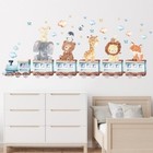 Waterproof Cartoon Animals Wall Stickers Peel And Stick Decor For Kids Nursery