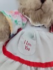 Vtg Russ Berrie Brittany Jr Beige Plush 8  Sitting Bear Stuffed Animal Plush Toy