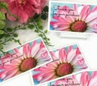 50 Sets Business Cards  Thank You For Your Purchase Daisy Cards  Pink Stickers