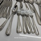 Temp-tations Flatware Set 81 Piece Lot 18 10 Stainless Steel Beaded Floral Tip
