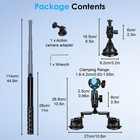 Insta360 X5 X4 X3 X2 One   Dji Action Camera Car Suction Mount 44 9 selfie Stick