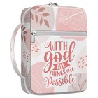  Tropical Floral Bible Cover With Handle  Study Case  Carrying Case Minimalist