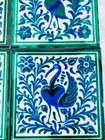 Hand Painted Fajalauza Ceramic Tile Set Bird Motif Granada Andalusia Spain Set 4