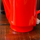 Vintage Mcm Japanese Electric Ceramic Teapot Orange Yanodento Ya-546 Coffee Pot