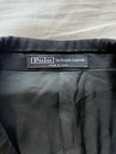Polo Ralph Lauren Made In Italy Black Knit Blazer Jacket Size 46l Virgin Wool