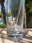 Artland Martini Glass Cocktail Pitcher Mixer   Teardrop Stirrer Bubble Base 1970