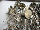 150 Pc Vintage   Modern Tarnished Silverplate Serving Utensils Mixed Lot 40 Lbs