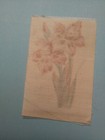 1910 Zira Cigarette Tobacco Silk Gladiola Flower  rare  3 