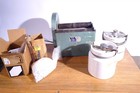 Paul Abbe   Us Stoneware Ball   Jar Mill With Jars   Media 