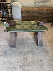 Moroccan Leather Camel Saddle Stool Vintage Antique - Mint Condition