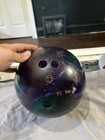 Columbia 300 Wd Drilled Bowling Ball - Green purple black Swirl Colors