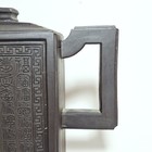 Vtg Chinese Yixing Zisha Purple Clay Rectangular Teapot Tea Pot Free Shipping