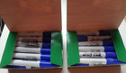 2 Boxes   24 Total Ticonderoga 92008 Blue Dry Erase Markers New In Box