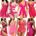 Women Sexy Lingerie Lace Babydoll Mini Bodysuit Underwear Nightwear Sleepwear Us