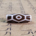 High Oily Old Agate Tibetan Dzi Beads 6 Eye Totem Amulet Pendant 29  11mm  6196