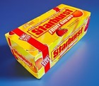 1990 s Starburst Fruit Chews Candy Display Box With 24 Unopened Packs 