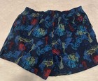Cheetah Men   s Colorful  Swim surf Suit M Ocean Theme Elastic Waist Liner