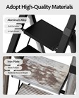 5 Step Ladder  Lightweight Folding Stool Withconvenient Handgrip aluminum 330lbs