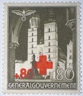 Travelstamps  1940 Germany Stamps Mi 55    Nb4 Poland Occupation Red Cross Mogh