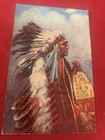 Native American Chiefs Unposted Rare Postcards Textured Oilfacsim Set Of 4 Ex 