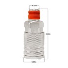 1 4-inch Male Industrial Coupler1 4  Npt Male 4-ball Quick Connect Air Couple   