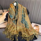 Cashmere Pashmina Shawl Women Warm Winter Printed Scarf Wrap Stole Foulard
