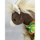 Amek Clydesdale Plush Flower Stuffed Animal Toy 15  Standing Soft