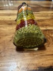 Vintage Vinegar Infused Decorative 18 5    Glass Bottle Filled With Vegetable