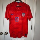 Nike Uswnt Alex Morgan 13 Jersey Red 2019 Away Soccer World Cup Womens Medium