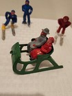 Barclay Winter Christmas Scene Lead Figures Sled Rider Skier Skater Horse Sleigh