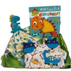 Baby Shower Boy Gift  Dinosaur Printed Pajamas   Lovey   Never Touch A Dinosaur