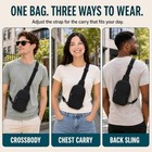 Pack Mini Sling Bags Bulk For Women Men Small Crossbody Chest Bags  6 Black