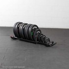 Titan Fitness Horizontal Weight Plate Storage W  Wheels Bumper Rack