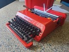 Olivetti Red Valentine S Red Manual Typewriter Nice Working Condition Read