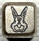2023 Year Of The Rabbit Rolling Dice 1 Oz Antique Silver     W slight Scratches