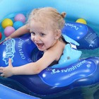 Double Layer Inflatable Water Float For Baby Kids Swimming Ring With Safe Belt