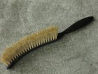Antique Victorian Ebony Hat Brush With Silver Initial Dressing Table Treen