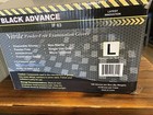 Advance  Exam Black Nitrile Gloves Powder Free 6 Mil Text Case Of 1000 Pcs Large
